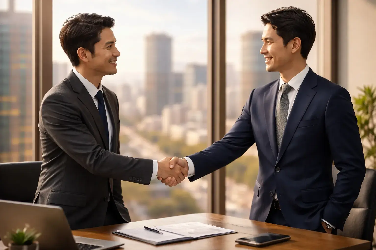 Real estate contract and business partnership